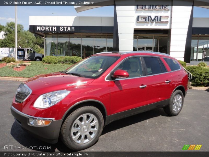 Crystal Red Tintcoat / Cashmere 2012 Buick Enclave AWD