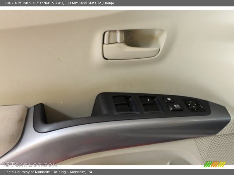 Desert Sand Metallic / Beige 2007 Mitsubishi Outlander LS 4WD