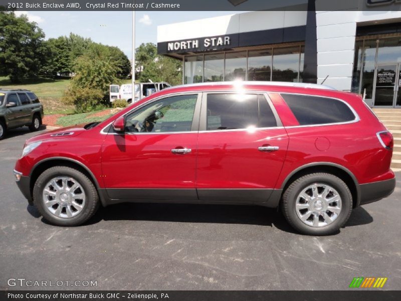 Crystal Red Tintcoat / Cashmere 2012 Buick Enclave AWD