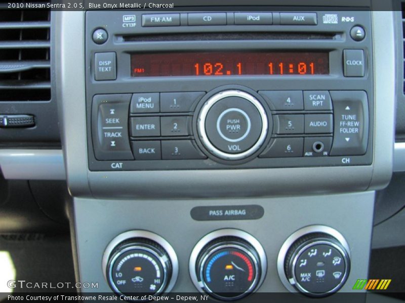 Blue Onyx Metallic / Charcoal 2010 Nissan Sentra 2.0 S