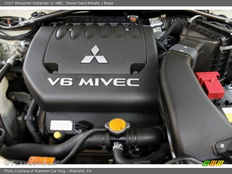 Desert Sand Metallic / Beige 2007 Mitsubishi Outlander LS 4WD