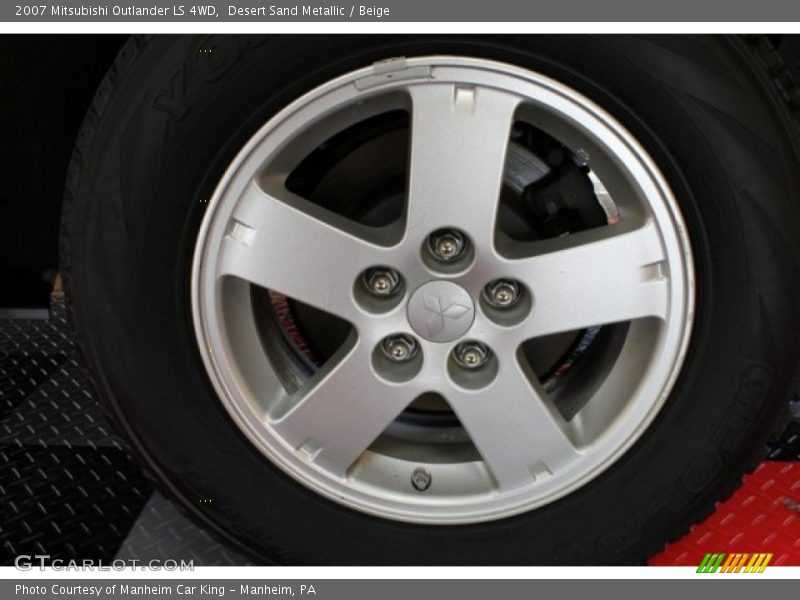 Desert Sand Metallic / Beige 2007 Mitsubishi Outlander LS 4WD