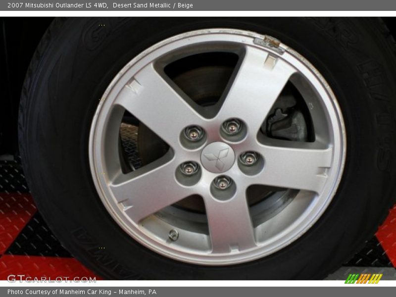 Desert Sand Metallic / Beige 2007 Mitsubishi Outlander LS 4WD