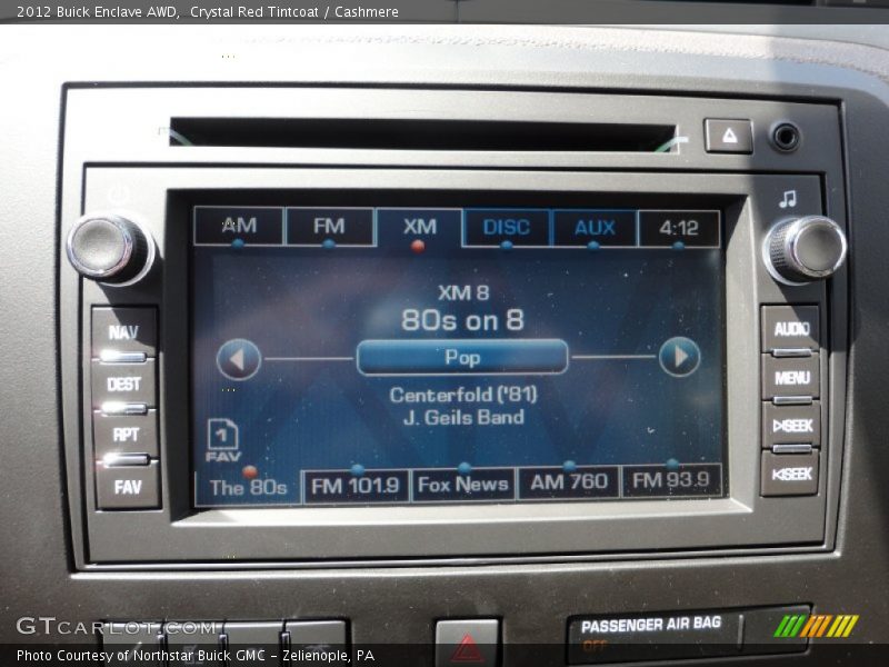 Audio System of 2012 Enclave AWD