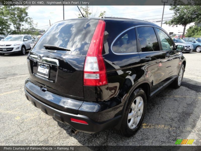 Nighthawk Black Pearl / Ivory 2008 Honda CR-V EX 4WD