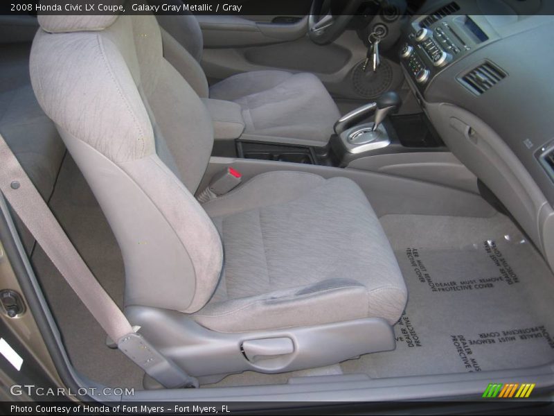 Galaxy Gray Metallic / Gray 2008 Honda Civic LX Coupe