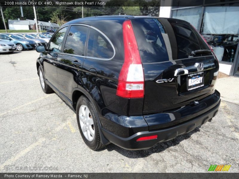 Nighthawk Black Pearl / Ivory 2008 Honda CR-V EX 4WD