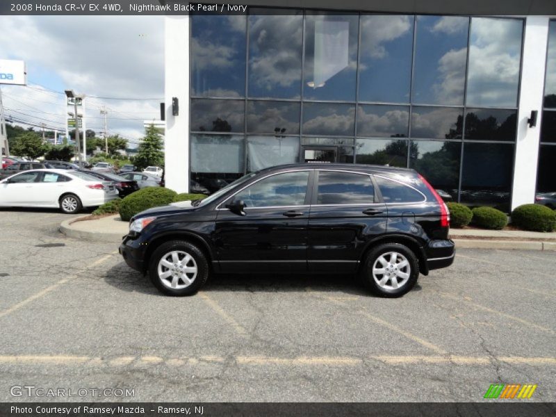 Nighthawk Black Pearl / Ivory 2008 Honda CR-V EX 4WD