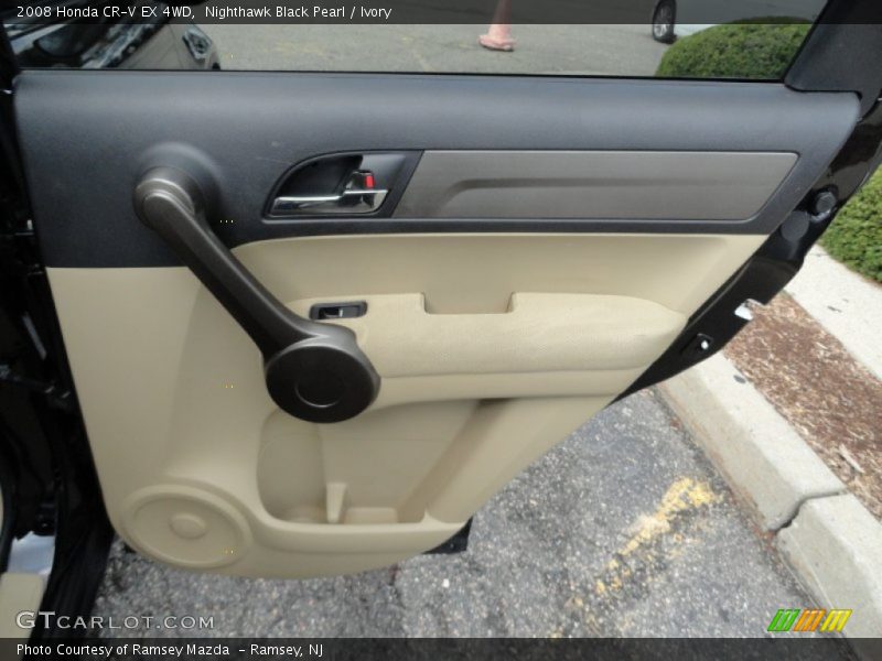 Nighthawk Black Pearl / Ivory 2008 Honda CR-V EX 4WD