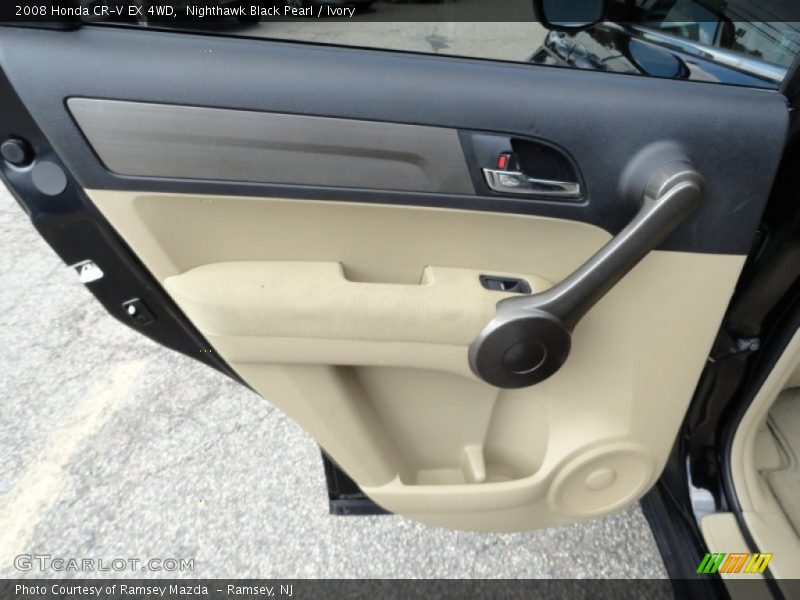 Nighthawk Black Pearl / Ivory 2008 Honda CR-V EX 4WD