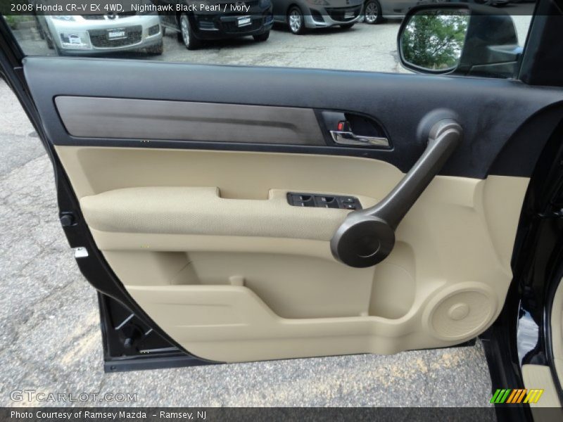 Nighthawk Black Pearl / Ivory 2008 Honda CR-V EX 4WD