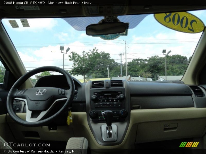 Nighthawk Black Pearl / Ivory 2008 Honda CR-V EX 4WD