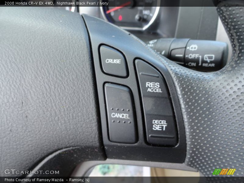 Nighthawk Black Pearl / Ivory 2008 Honda CR-V EX 4WD