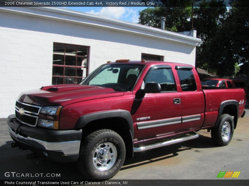 Victory Red / Medium Gray 2006 Chevrolet Silverado 2500HD Extended Cab 4x4