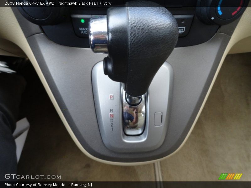 Nighthawk Black Pearl / Ivory 2008 Honda CR-V EX 4WD