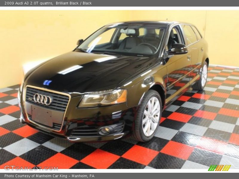 Brilliant Black / Black 2009 Audi A3 2.0T quattro