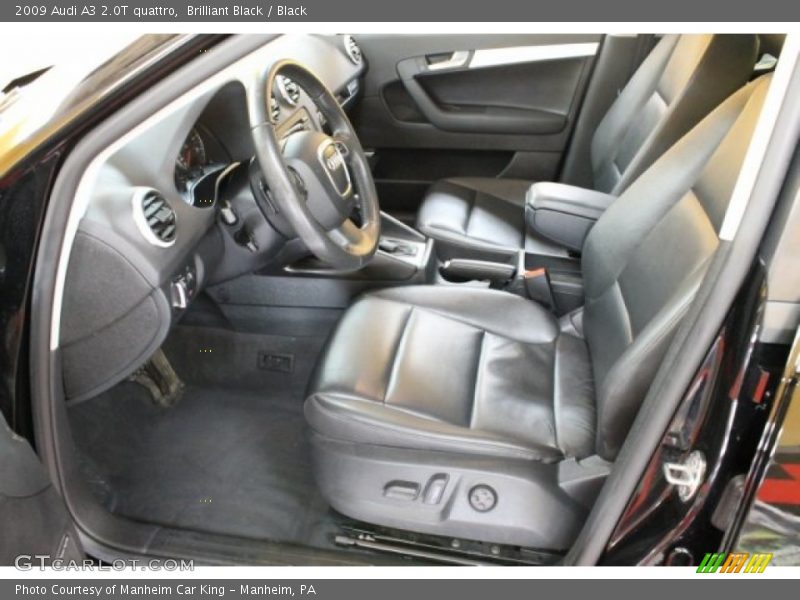  2009 A3 2.0T quattro Black Interior