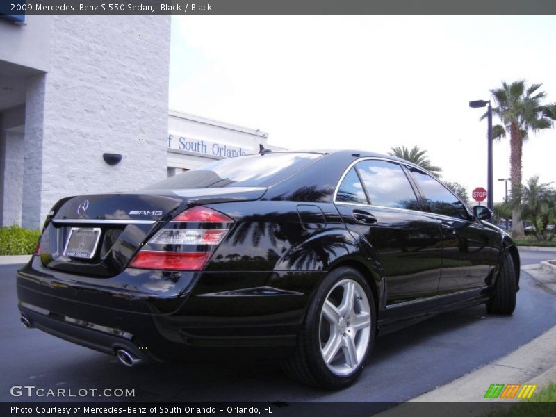 Black / Black 2009 Mercedes-Benz S 550 Sedan