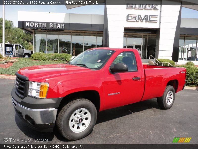 Fire Red / Dark Titanium 2011 GMC Sierra 1500 Regular Cab 4x4
