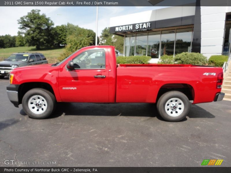 Fire Red / Dark Titanium 2011 GMC Sierra 1500 Regular Cab 4x4