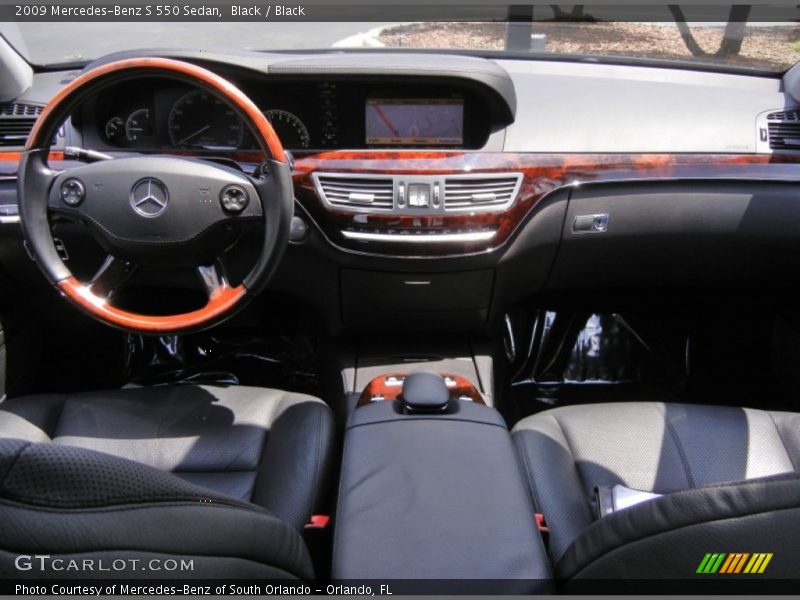 Black / Black 2009 Mercedes-Benz S 550 Sedan