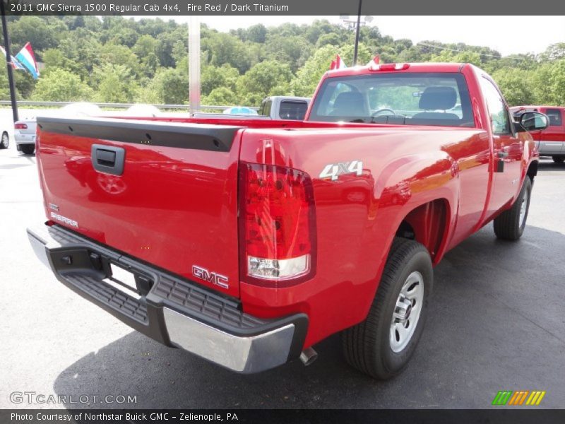 Fire Red / Dark Titanium 2011 GMC Sierra 1500 Regular Cab 4x4