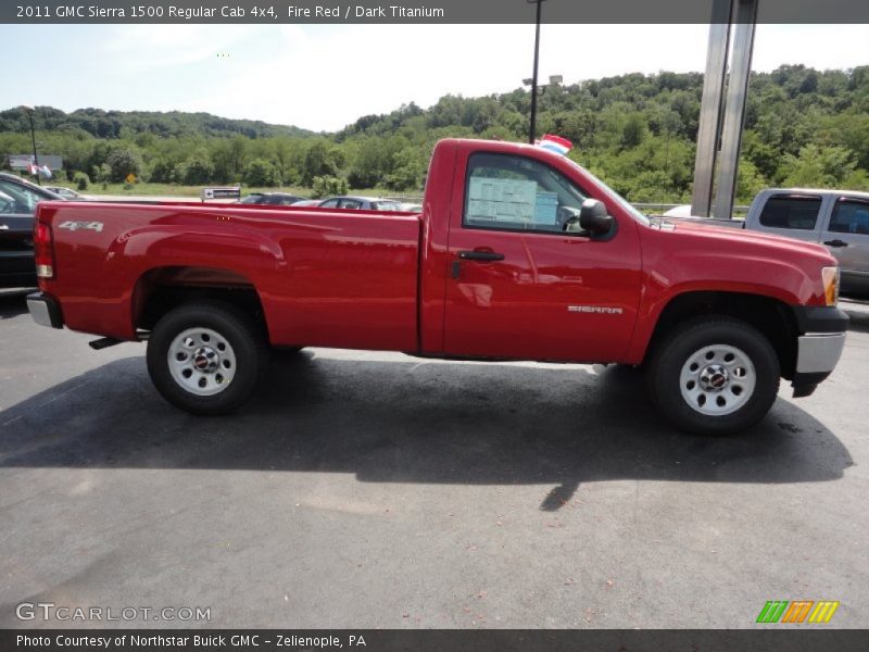 Fire Red / Dark Titanium 2011 GMC Sierra 1500 Regular Cab 4x4