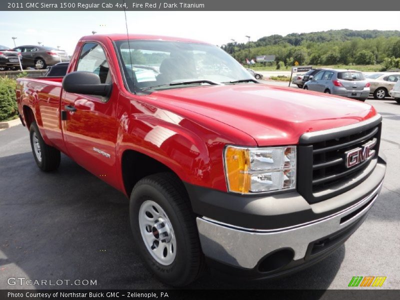 Fire Red / Dark Titanium 2011 GMC Sierra 1500 Regular Cab 4x4