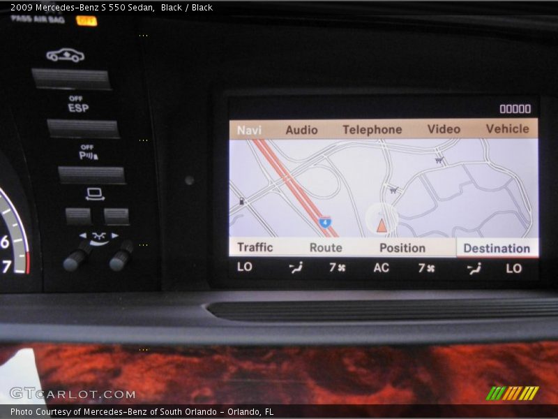 Black / Black 2009 Mercedes-Benz S 550 Sedan