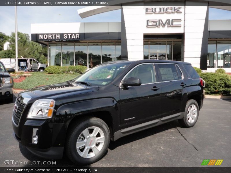 Carbon Black Metallic / Jet Black 2012 GMC Terrain SLE AWD