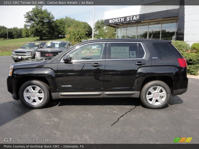 Carbon Black Metallic / Jet Black 2012 GMC Terrain SLE AWD