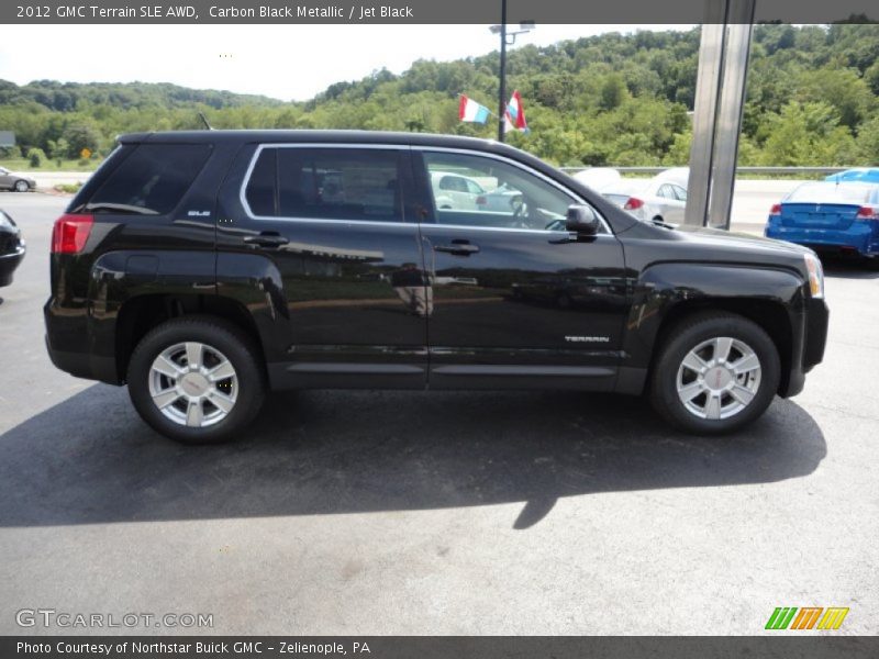 Carbon Black Metallic / Jet Black 2012 GMC Terrain SLE AWD