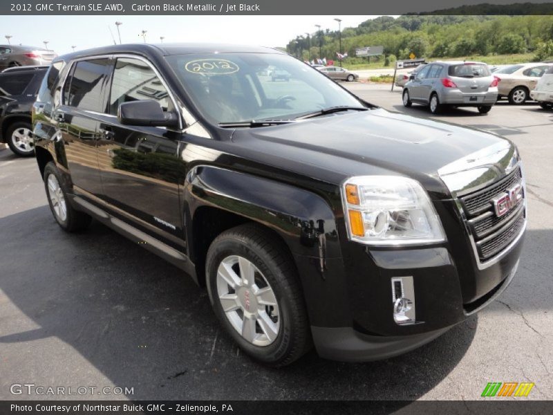 Carbon Black Metallic / Jet Black 2012 GMC Terrain SLE AWD