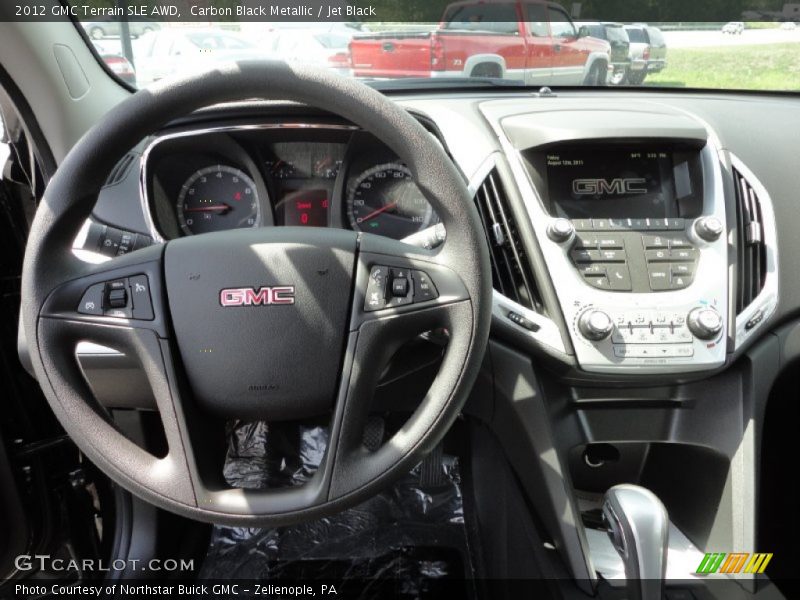 Carbon Black Metallic / Jet Black 2012 GMC Terrain SLE AWD