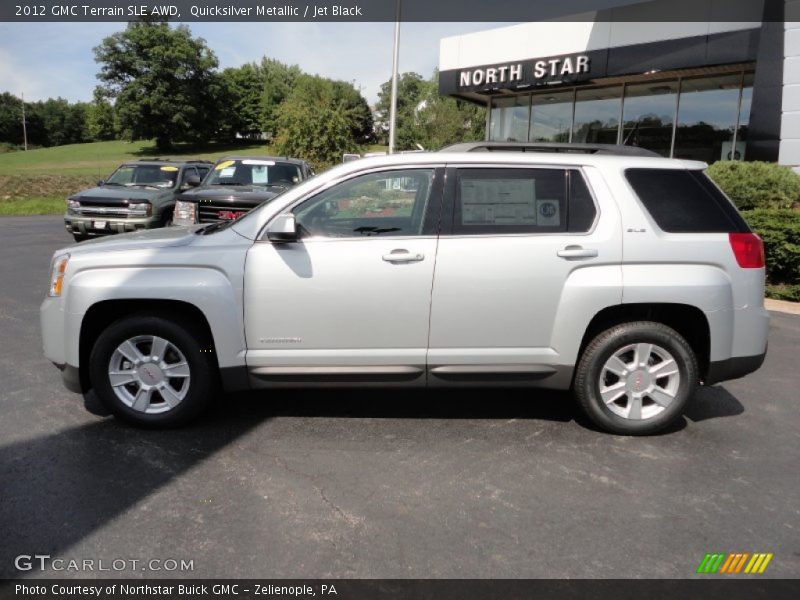 Quicksilver Metallic / Jet Black 2012 GMC Terrain SLE AWD