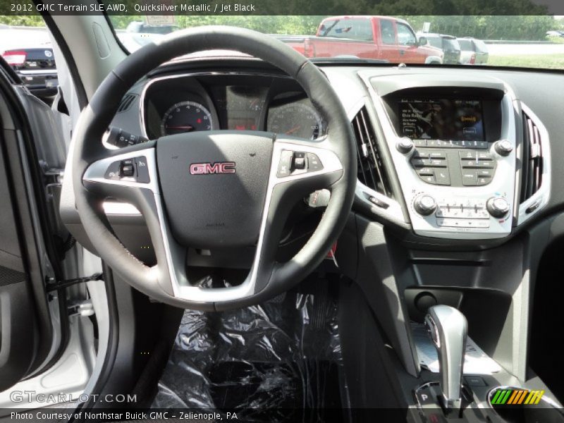 Quicksilver Metallic / Jet Black 2012 GMC Terrain SLE AWD