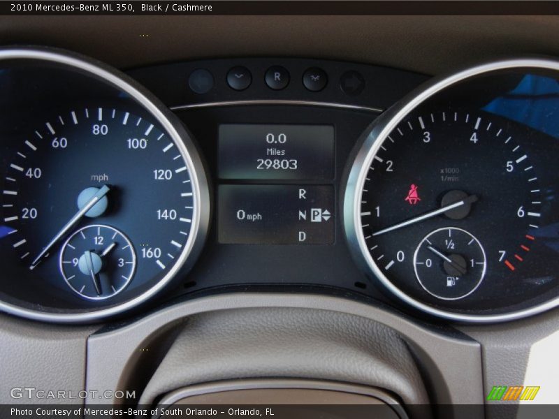 Black / Cashmere 2010 Mercedes-Benz ML 350
