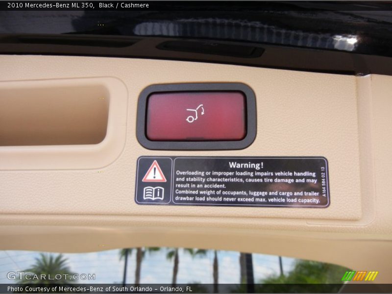 Black / Cashmere 2010 Mercedes-Benz ML 350