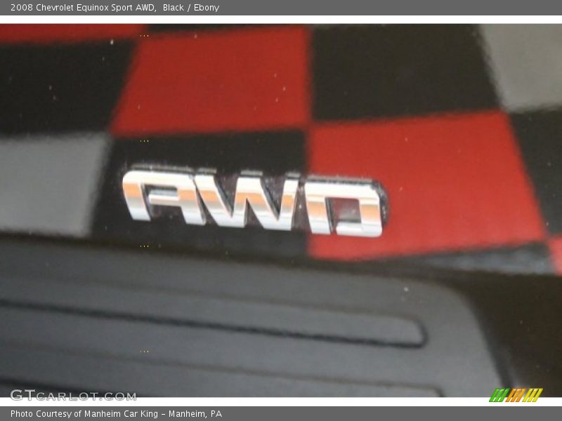 Black / Ebony 2008 Chevrolet Equinox Sport AWD