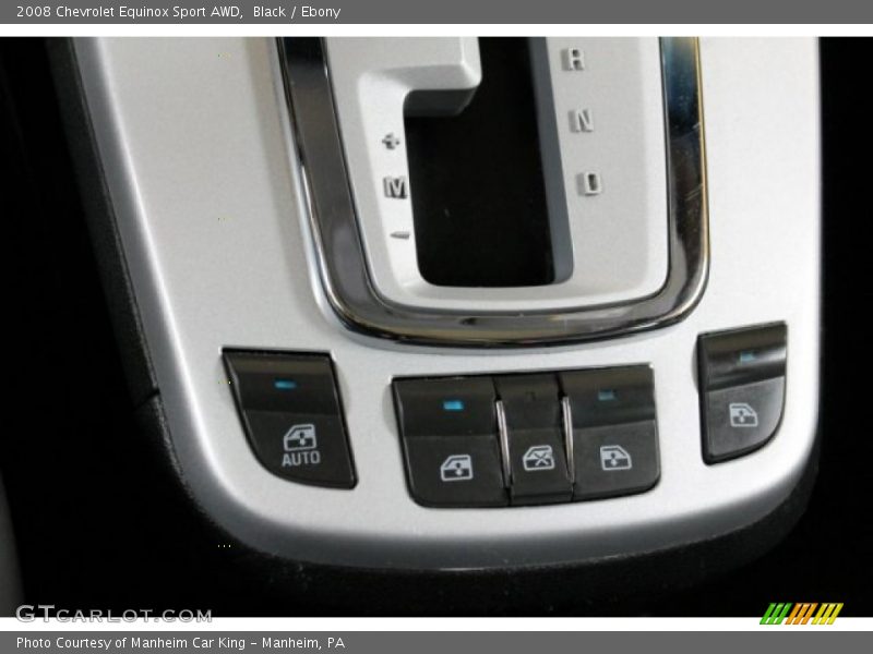 Controls of 2008 Equinox Sport AWD
