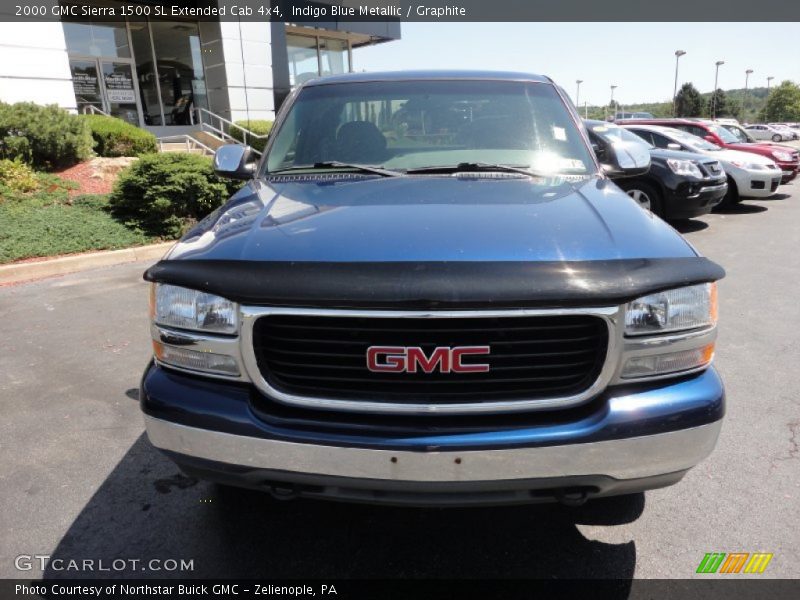 Indigo Blue Metallic / Graphite 2000 GMC Sierra 1500 SL Extended Cab 4x4