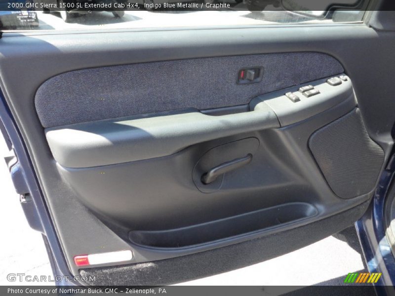 Indigo Blue Metallic / Graphite 2000 GMC Sierra 1500 SL Extended Cab 4x4