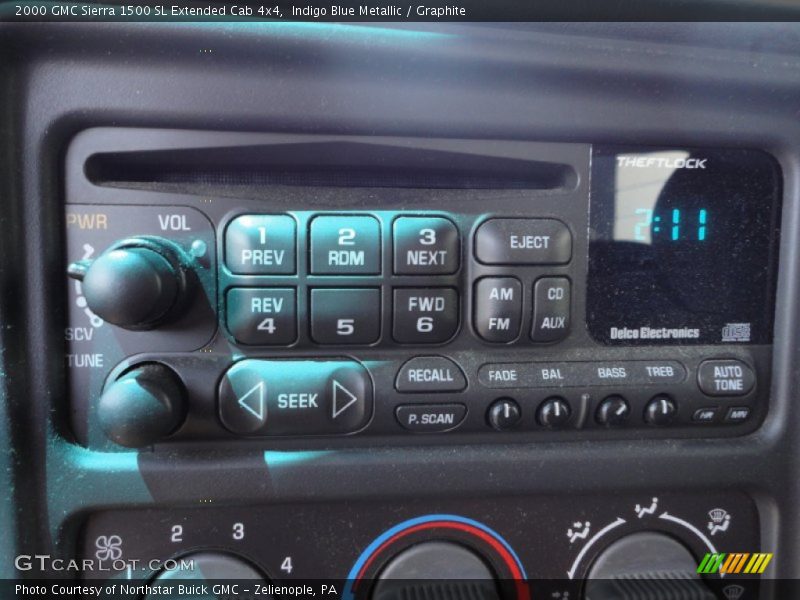 Indigo Blue Metallic / Graphite 2000 GMC Sierra 1500 SL Extended Cab 4x4