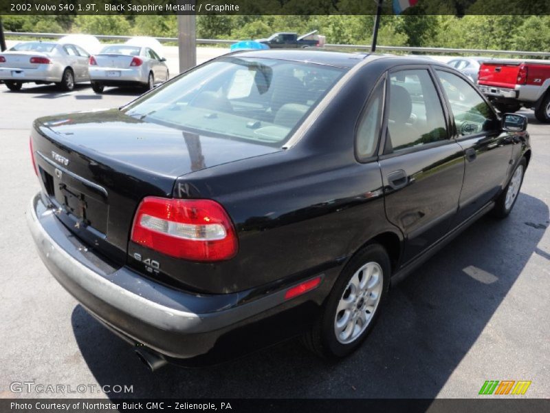 Black Sapphire Metallic / Graphite 2002 Volvo S40 1.9T