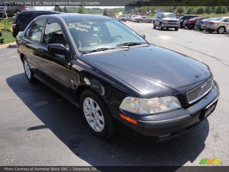 Black Sapphire Metallic / Graphite 2002 Volvo S40 1.9T