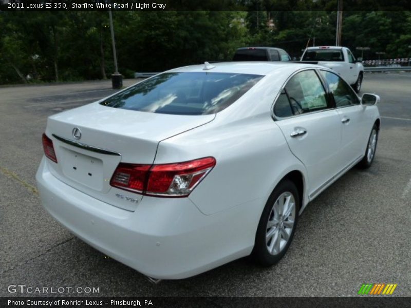 Starfire White Pearl / Light Gray 2011 Lexus ES 350