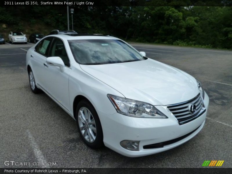 Starfire White Pearl / Light Gray 2011 Lexus ES 350