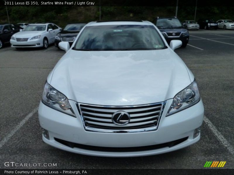 Starfire White Pearl / Light Gray 2011 Lexus ES 350