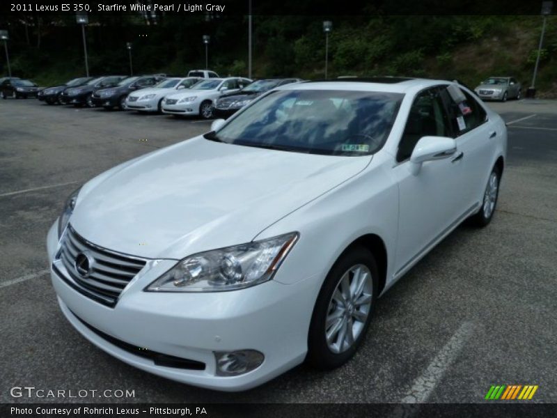 Starfire White Pearl / Light Gray 2011 Lexus ES 350