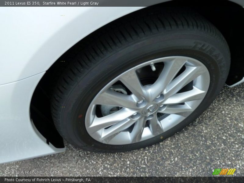 Starfire White Pearl / Light Gray 2011 Lexus ES 350